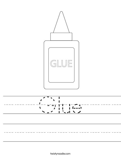 Glue Worksheet - Twisty Noodle