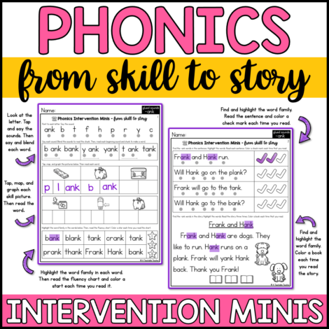 Glued Sounds - Worksheets for Reading Intervention - A Teachable ...