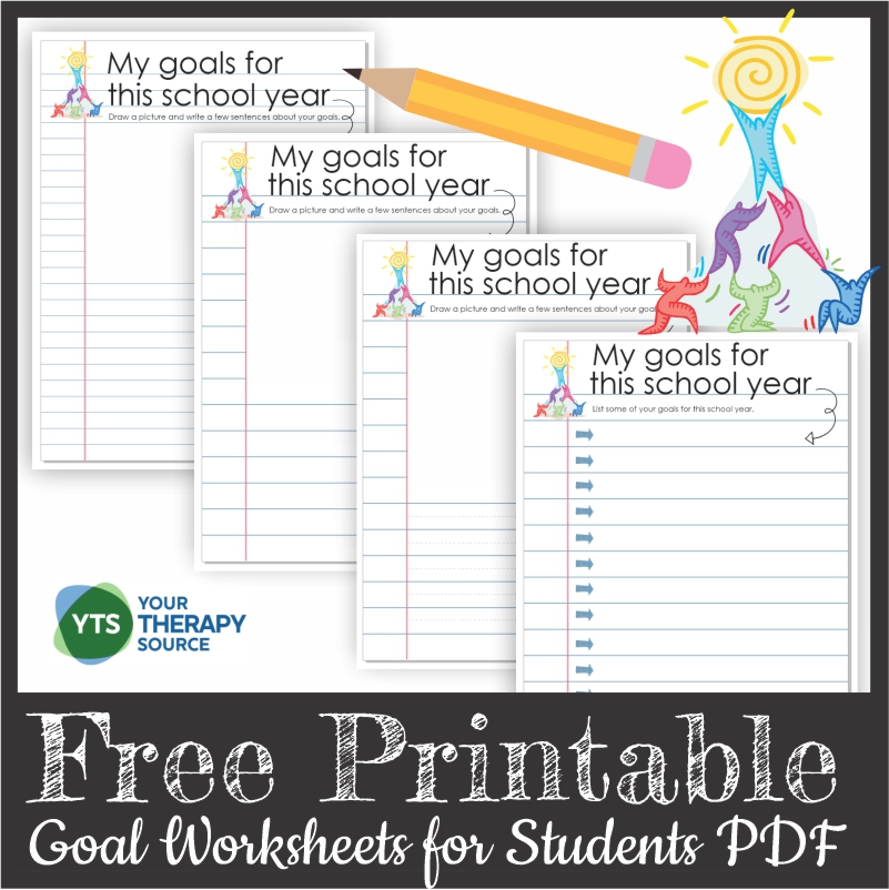 goal setting worksheet for kids
