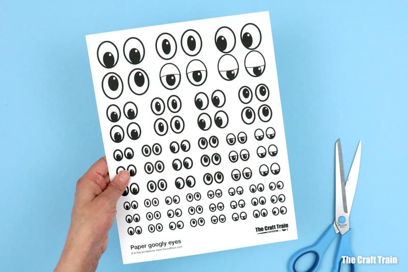 Paper googly eyes - The Craft Train
