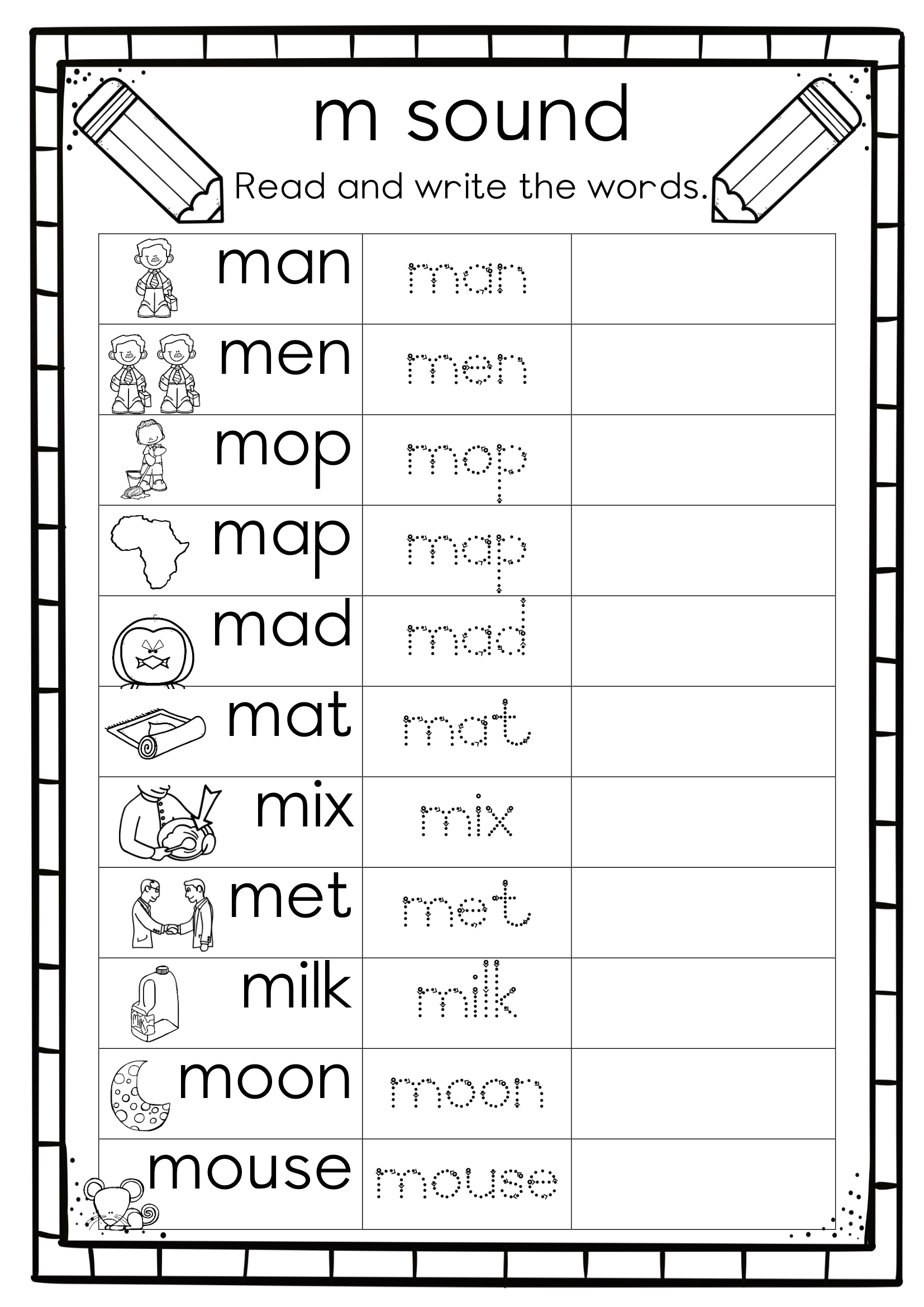 gr 1 english worksheet