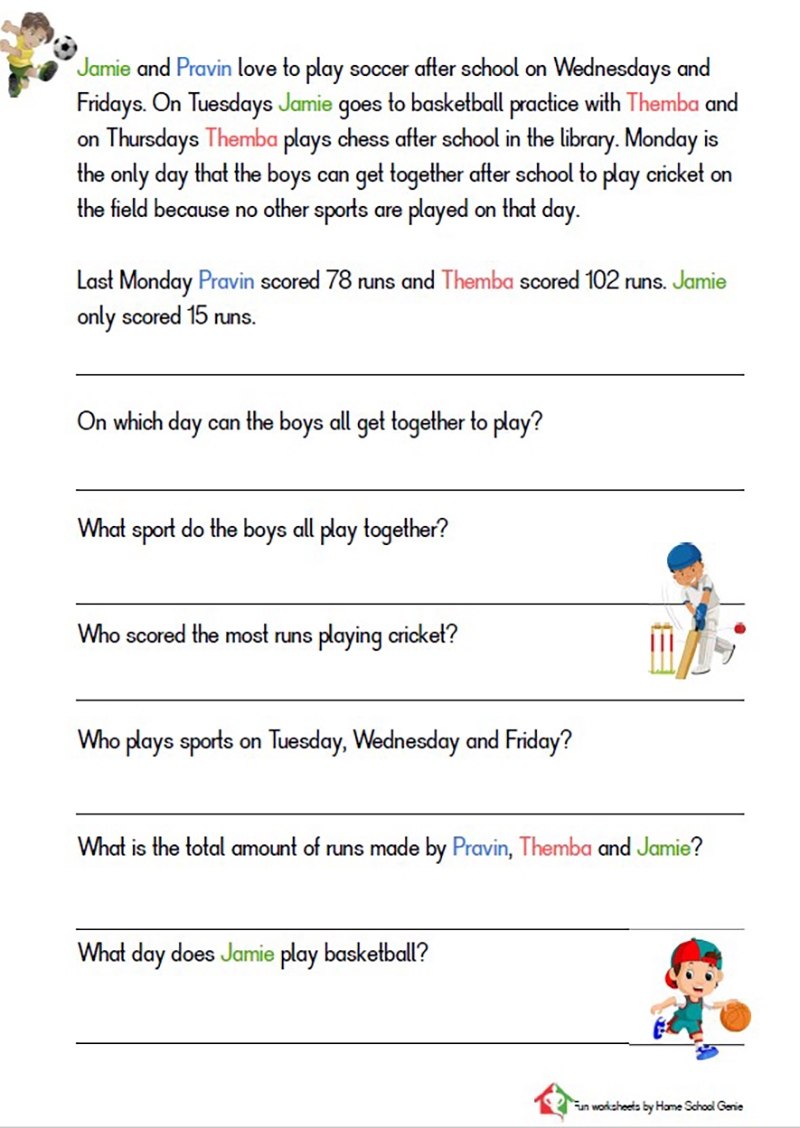GRADE 3 ENGLISH AND MATH PRACTICE WORKSHEETS • Teacha!