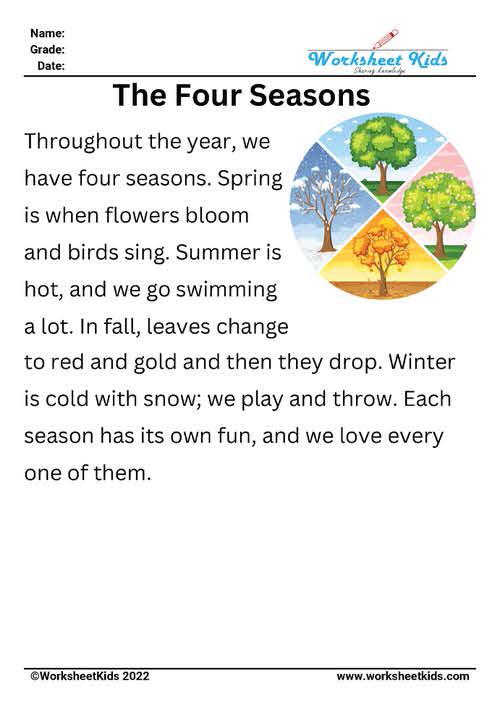 1st Grade Reading Comprehension: Free Printable Worksheets