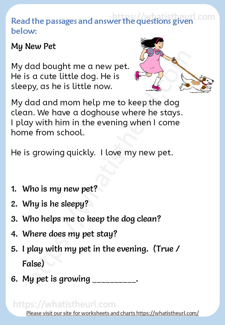 Reading-comprehension-worksheets - Your Home Teacher E9E