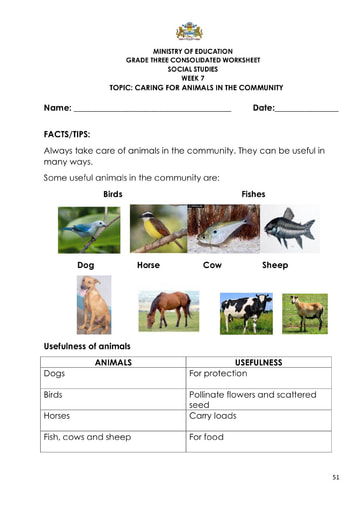Grade 3 Social Studies Week 7 - 2022 - consolidated worksheet