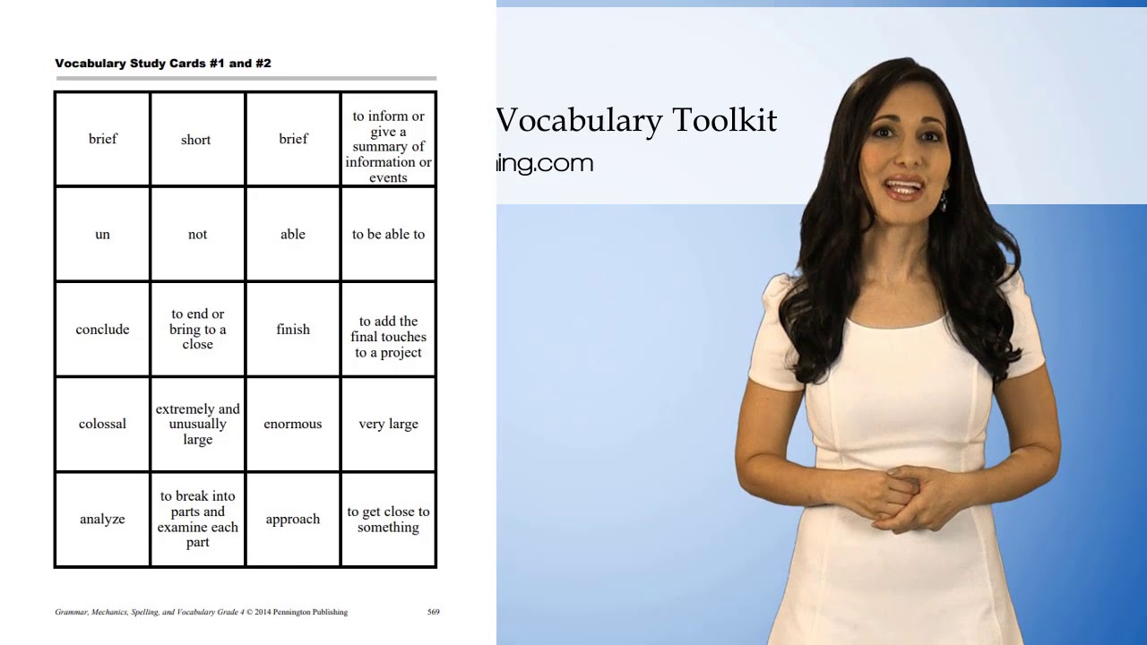 grade 4 vocabulary worksheet
