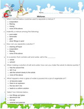 Grade 5 science worksheets