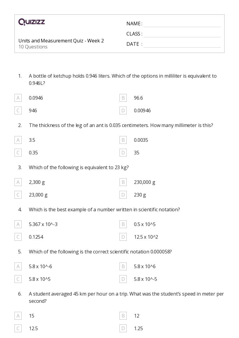 50+ Science worksheets for 7th Class on Quizizz | Free &  Printable