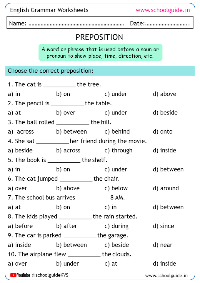 grammar for kids  worksheet free