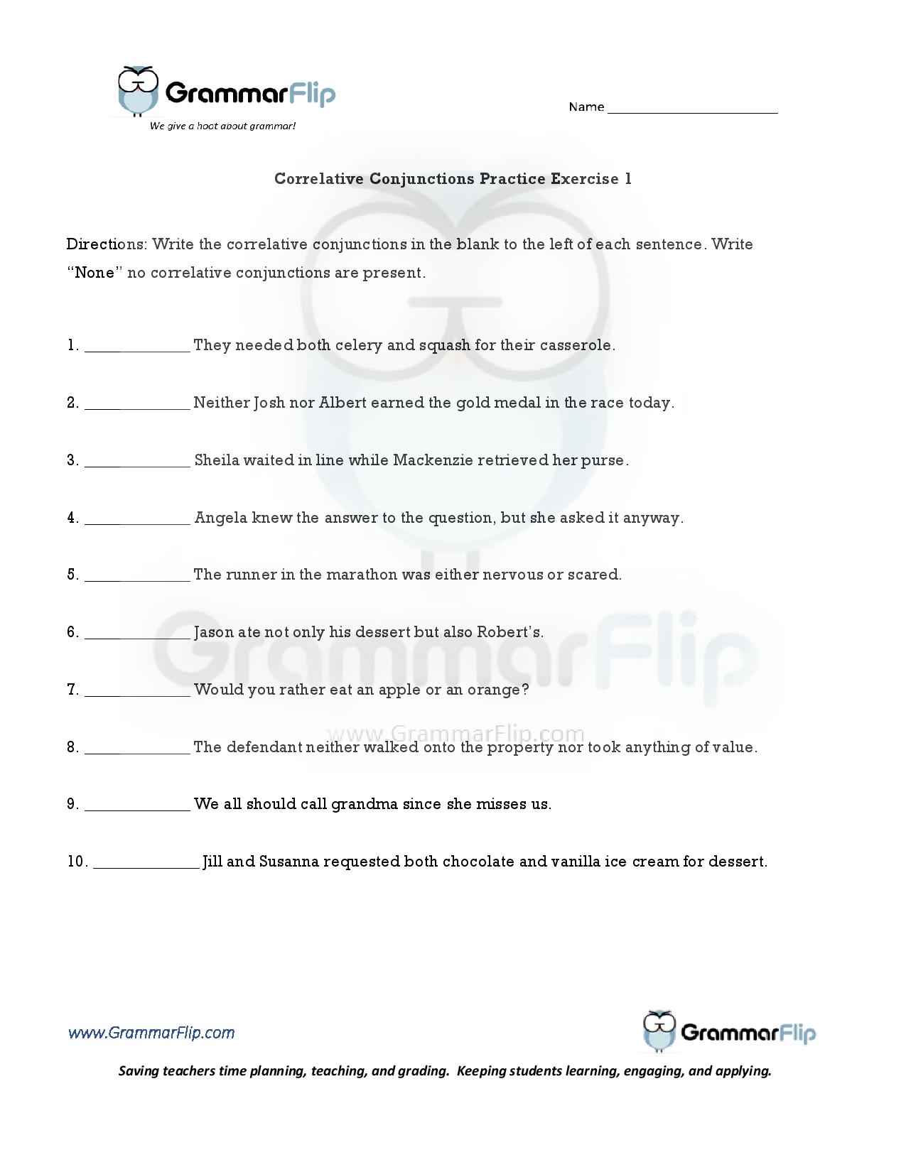 grammar in action worksheet answers