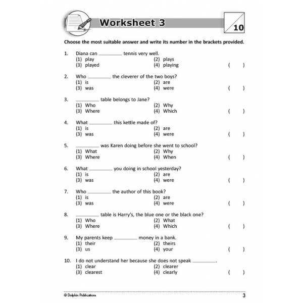 grammar work sheets