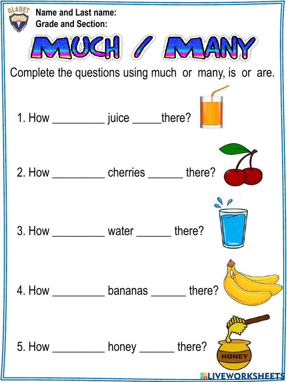 grammar worksheet 4th grade