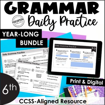 Daily Grammar Practice For 6th Grade | Grammar Worksheets ...