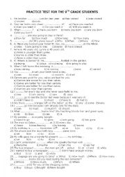 grammar worksheet 9th grade