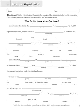4th Grade Grammar Worksheets &  Activities | Scholastic