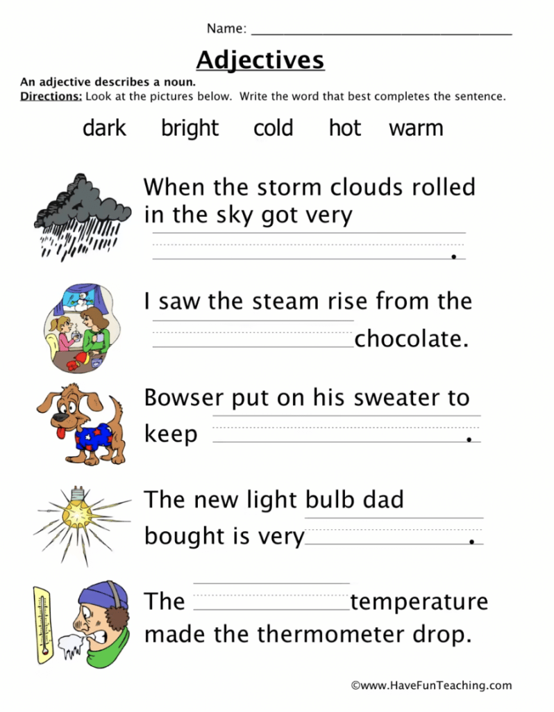 23 First Grade Grammar Worksheets That Teach The Basics - The ...