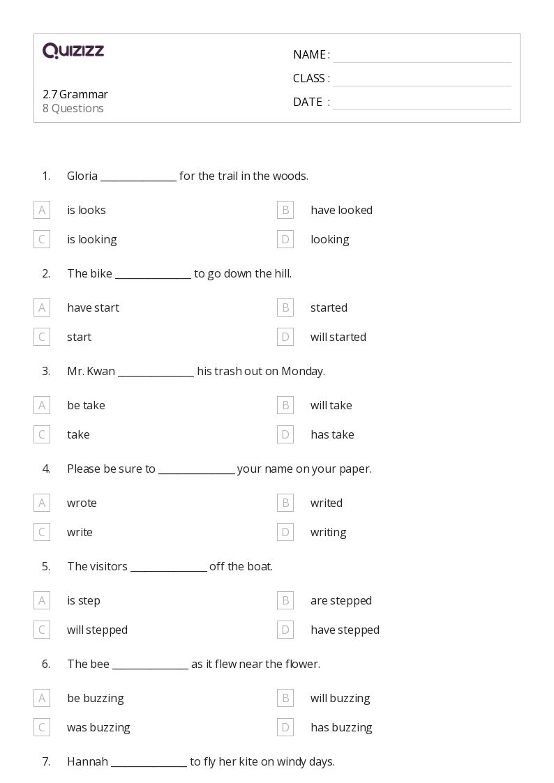 Free Grammar Worksheet For Third Grade Download Free Grammar Worksheet 