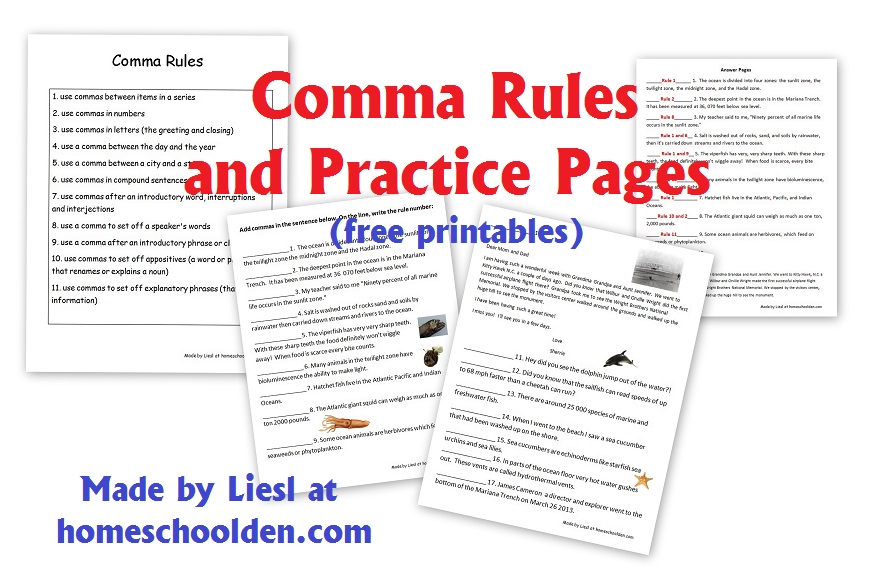 grammar worksheet middle school free