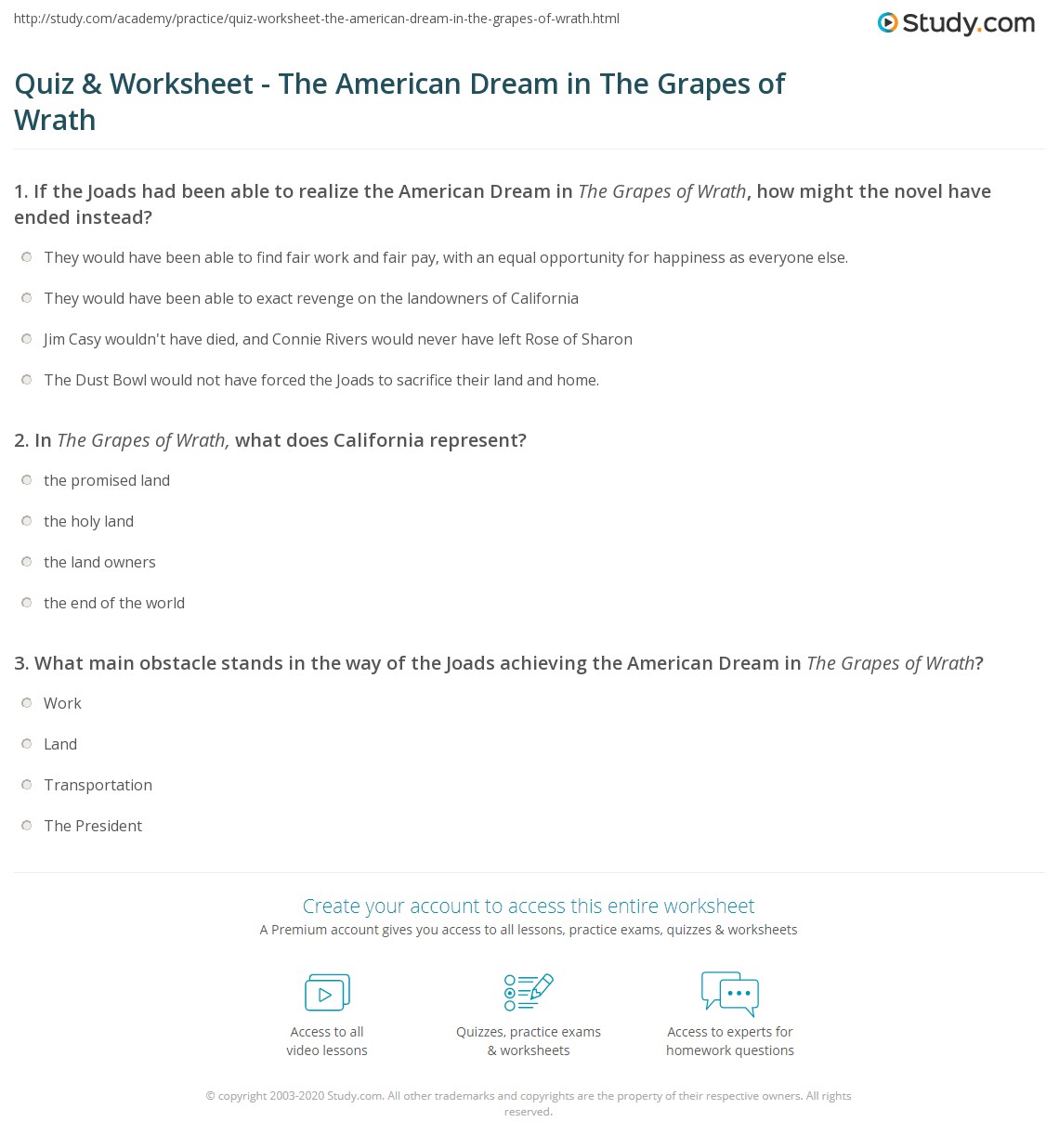 grapes of wrath worksheet