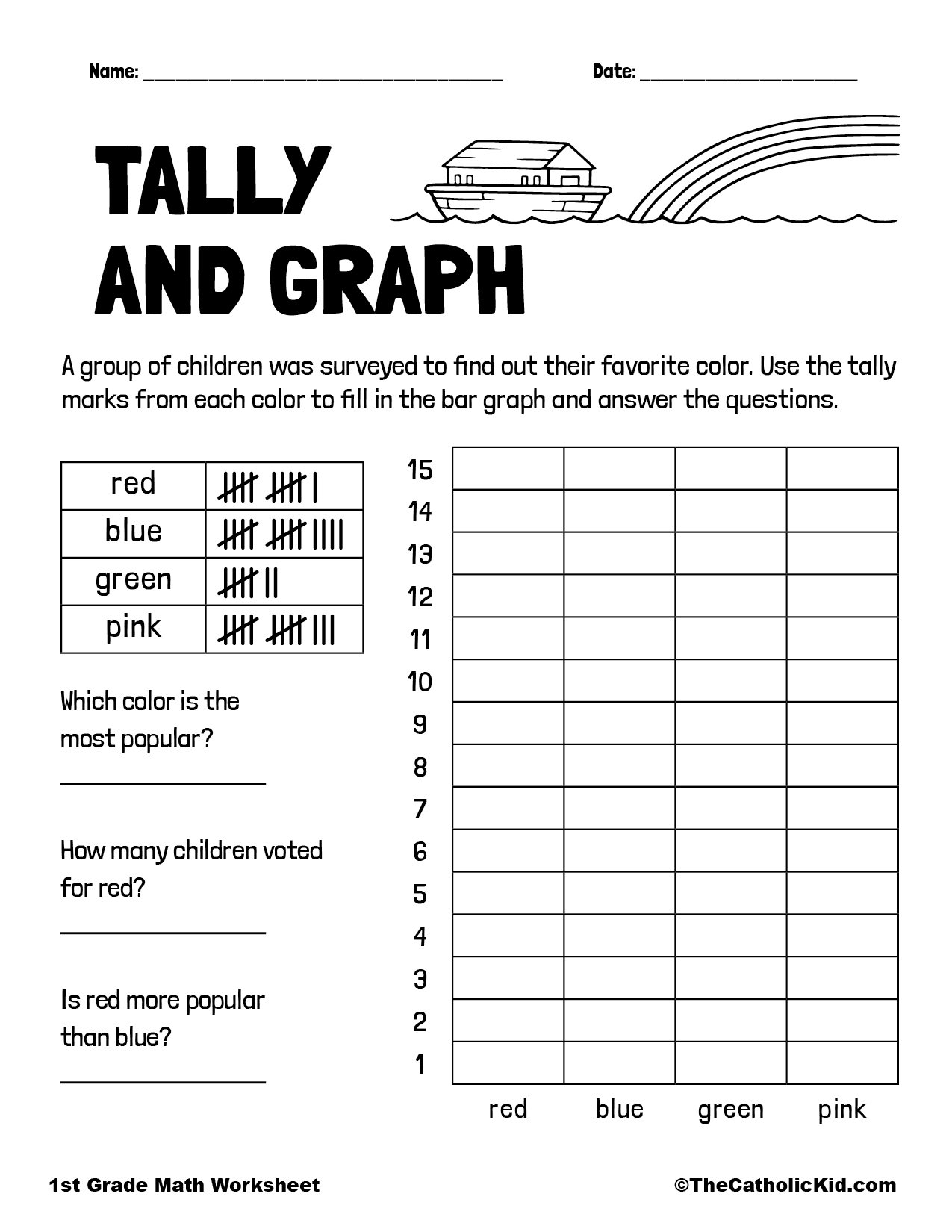 Noahs Ark Tally &  Graph - TheCatholicKid.com