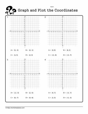 graph pictures worksheet coordinates