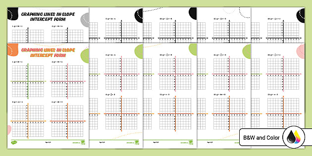Graphing Slope Intercept Form Practice | Twinkl USA - Twinkl