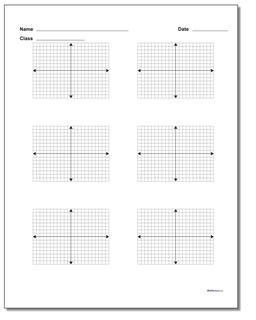 Coordinate Plane: Blank Coordinate Plane Work Pages
