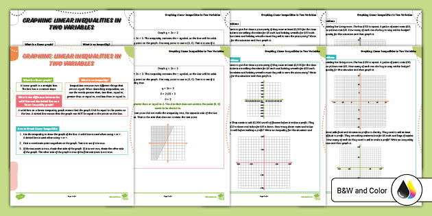 graphing inequalities worksheet with answers