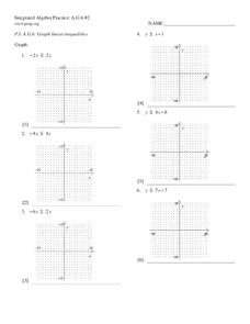 graphing linear inequalities in two variables worksheet