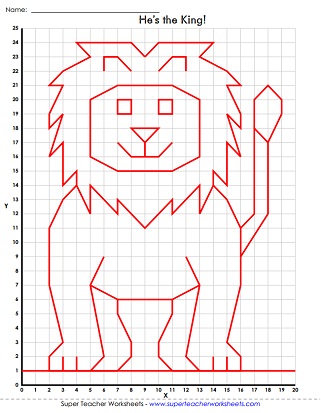 Mystery Graph Picture Worksheets