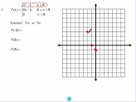 Piecewise worksheet