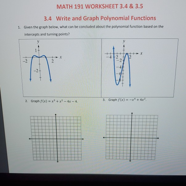 Free graphing polynomial functions worksheet, Download Free graphing ...