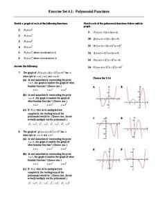 Graphing Polynomial Functions Lesson Plans & Worksheets - Worksheets ...