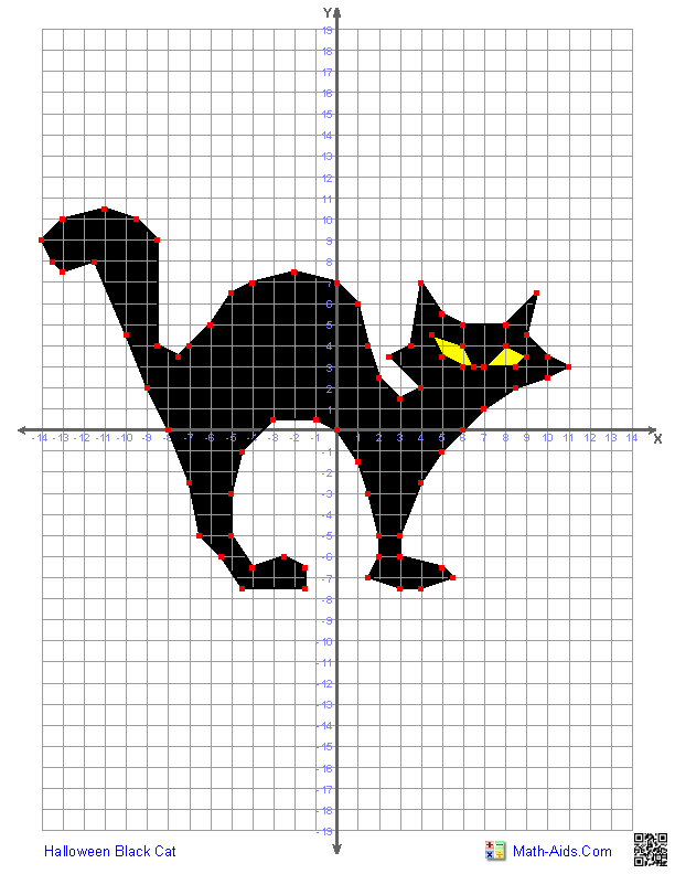 Graphing Worksheets | Four Quadrant Graphing Characters Worksheets