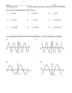 graphs of sine and cosine worksheet