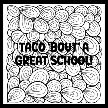 TACO BOUT A GREAT SCHOOL! 3 by 3 Feet Back To School Bulletin ...