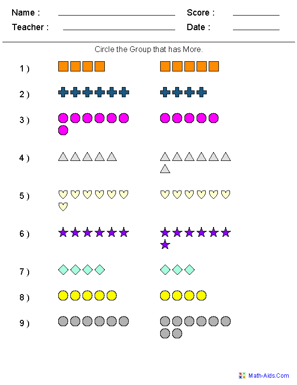 greater than less than worksheet middle school