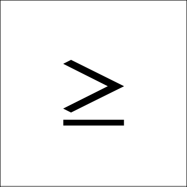Math Search : bar under greater than sign (is greater than or ...