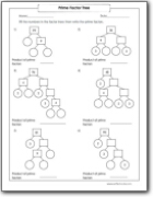 Prime Factor Tree Worksheets