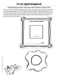 Its An Eggstravaganza! Green Eggs and Ham Activity Worksheet for ...