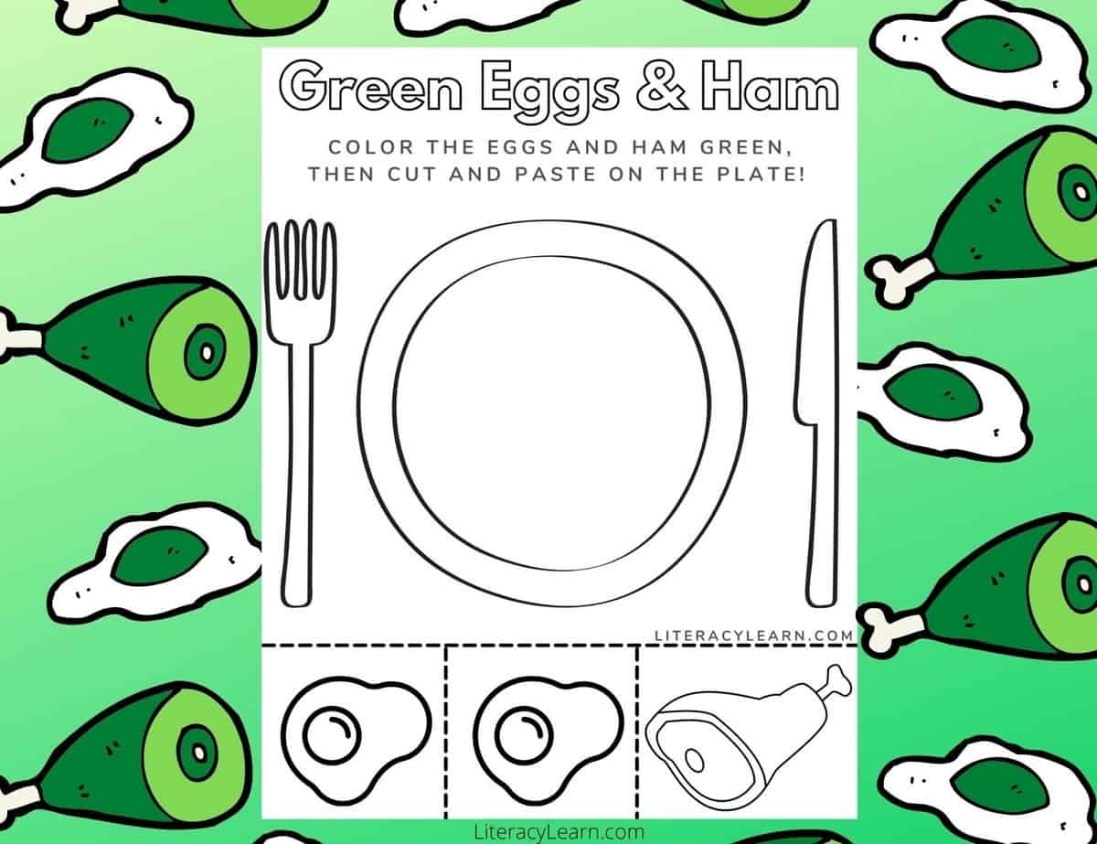 green eggs and ham worksheet