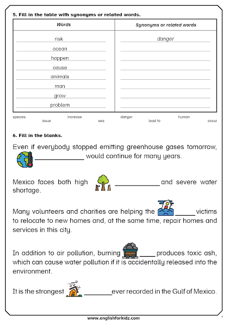 greenhouse effect worksheet middle school