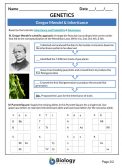 gregor mendel worksheet answers