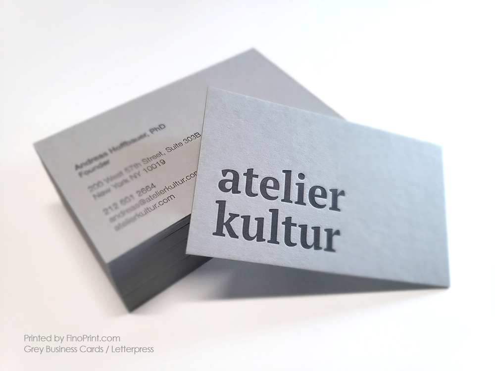 grey printable business cards