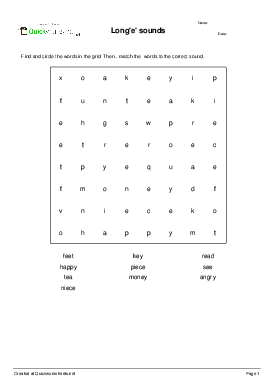 grid sound worksheet