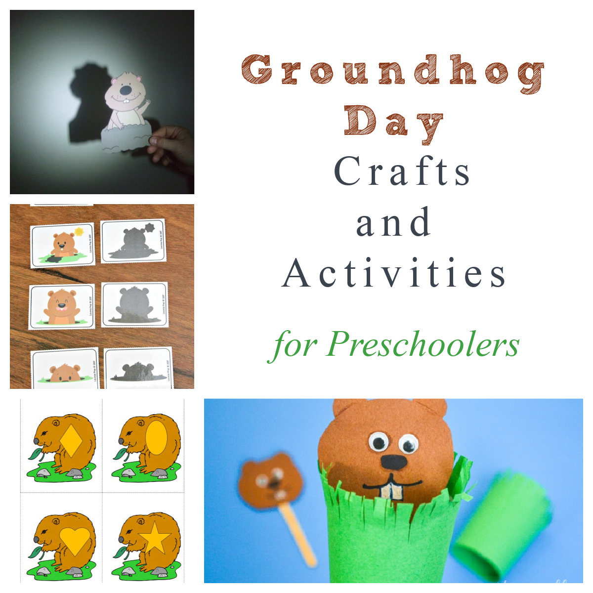 Fun Groundhog Day Activities and Printables for Preschoolers - The ...