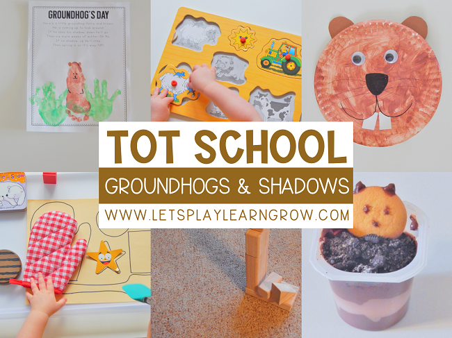 Tot School: Groundhog Day/Shadows Week | Lets Play.Learn.Grow
