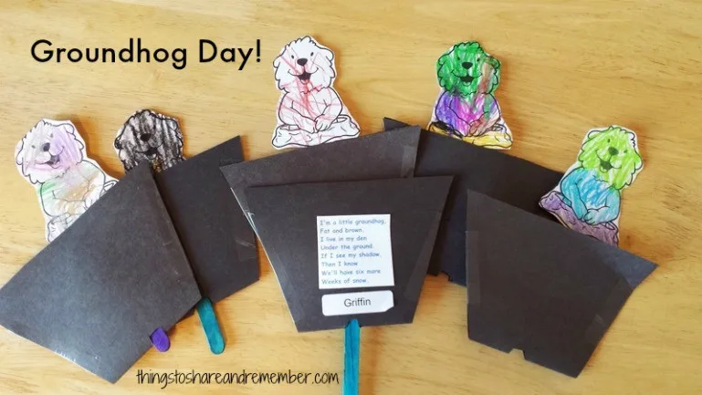 Groundhog Day Activities &  Printable Song Card