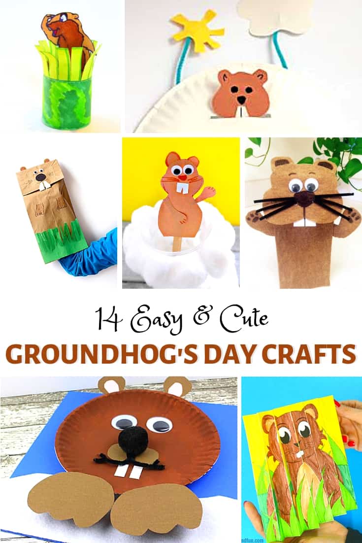 Easy and Cute Groundhog Day Crafts for Kids - Buggy and Buddy