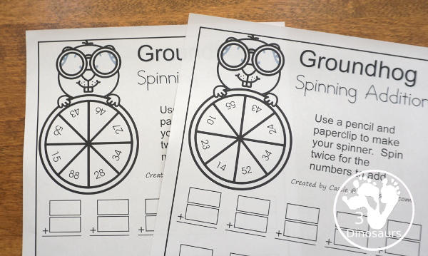 groundhog day math printable worksheet
